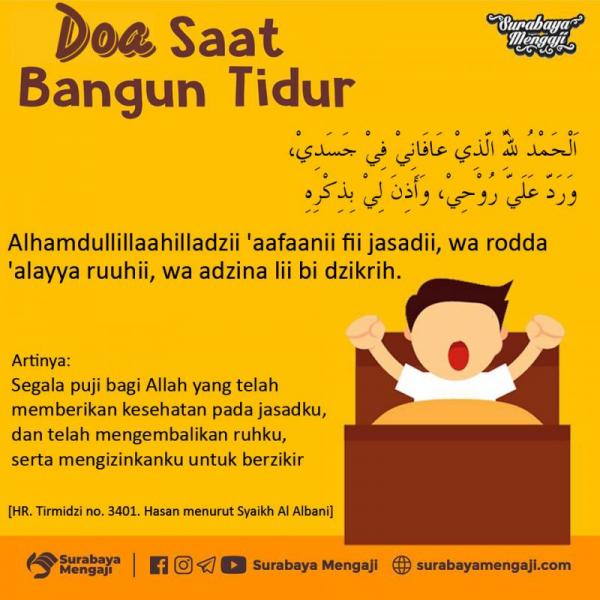 DI ANTARA DOA YANG DIBACA KETIKA BANGUN TIDUR