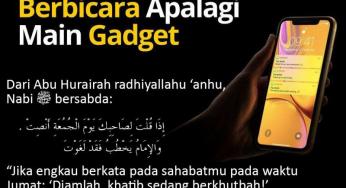 TERHAPUSNYA PAHALA JUMATAN KETIKA BICARA SAAT KHUTBAH JUMAT