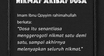 LENYAPNYA SELURUH NIKMAT AKIBAT DOSA