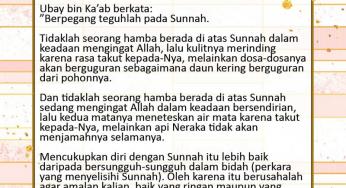 BERPEGANG TEGUHLAH PADA SUNNAH NABI