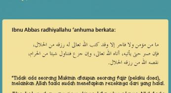 ALLAH TELAH TETAPKAN REZEKI KITA