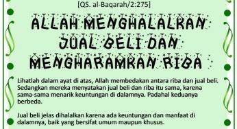 ALLAH MENGHALALKAN JUAL BELI DAN MENGHARAMKAN RIBA
