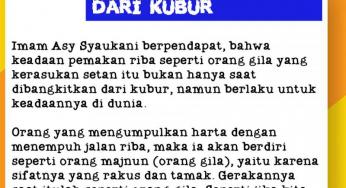 KETIKA BANGKIT DARI KUBUR, INILAH DERITA PEMAKAN RIBA