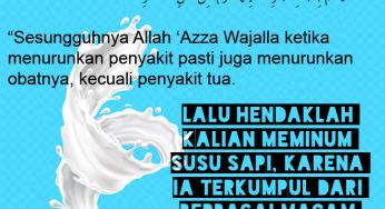 MINUMLAH SUSU SAPI KARENA IA TERKUMPUL DARI BERBAGAI MACAM TUMBUHAN