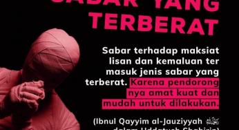 DI ANTARA SABAR YANG TERBERAT