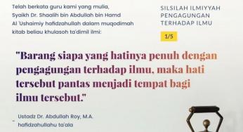 PENGAGUNGAN TERHADAP ILMU