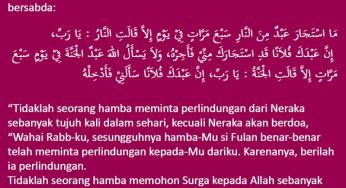 PERBANYAK DOA MINTA MASUK SURGA DAN DIJAUHKAN DARI NERAKA