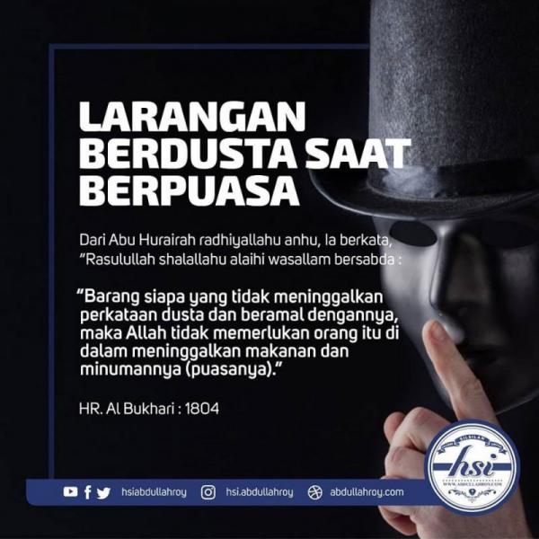 JANGAN BIARKAN PUASAMU SIA-SIA