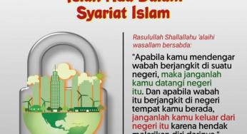 LOCK DOWN ITU KONSEP ISLAM YANG DIAJARKAN OLEH NABI MUHAMMAD