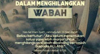 DI ANTARA SOLUSI DALAM MENGHILANGKAN WABAH