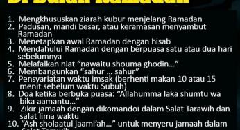 14 AMALAN YANG KELIRU DI BULAN RAMADAN