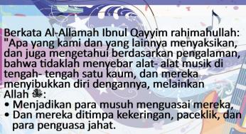 AKIBAT SIBUK DENGAN MUSIK DAN NYANYIAN