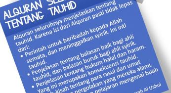 ALQURAN SELURUHNYA TENTANG TAUHID