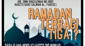 BENARKAH RAMADAN TERBAGI TIGA?