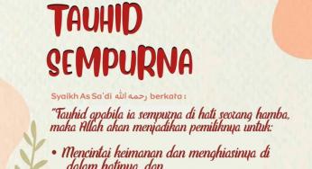 APABILA TAUHID SEMPURNA