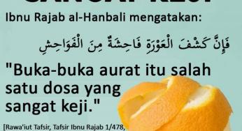 BUKA AURAT TERMASUK DOSA YANG SANGAT KEJI