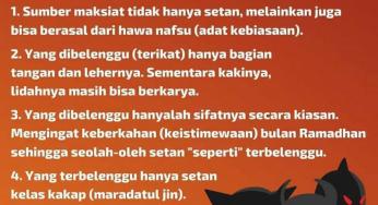 KATANYA SETAN DIBELENGGU KETIKA RAMADAN