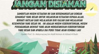 BERSEMANGATLAH, BISA JADI INI RAMADAN TERAKHIR KITA