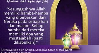 SEMOGA KITA TERMASUK YANG DIBEBASKAN DARI API NERAKA