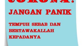 JANGAN PANIK DENGAN VIRUS CORONA