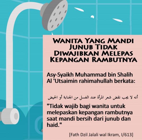 SAHKAH MANDI JUNUB WANITA YANG TIDAK MELEPASKAN