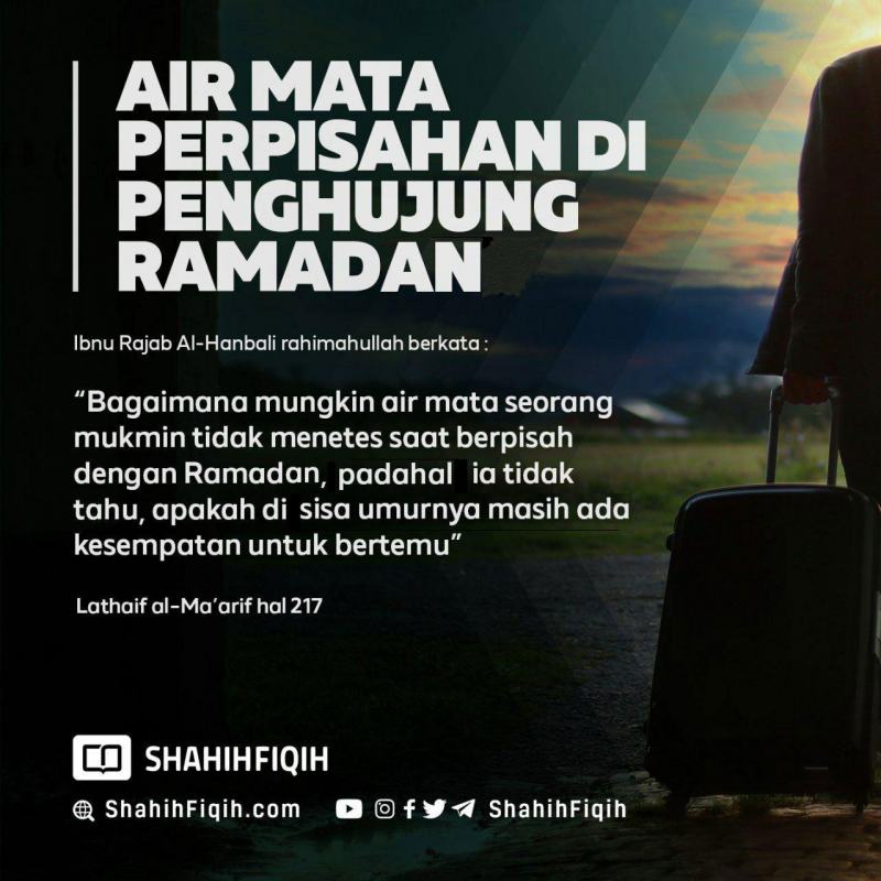 AIR MATA PERPISAHAN DI PENGHUJUNG RAMADAN