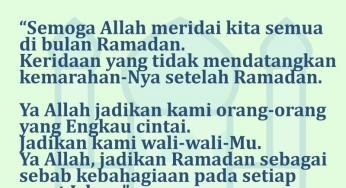 DOA DAN HARAPAN SETELAH RAMADAN