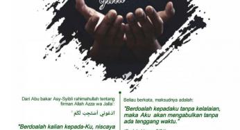 BERDOALAH KEPADA ALLAH TANPA KELALAIAN