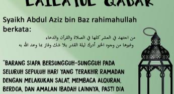 TANDA SESEORANG MENDAPATKAN LAILATUL QADAR