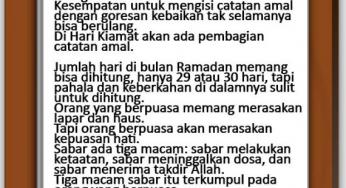 JALAN MENUJU SURGA HARUS MELEWATI PERJUANGAN
