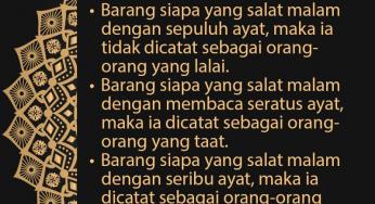 DI ANTARA KEUTAMAAN SALAT TARAWIH DI BULAN RAMADAN