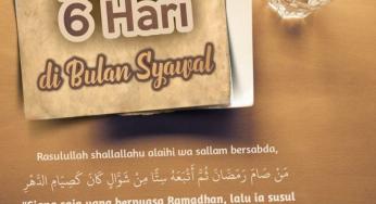 PUASA SYAWAL: ENAM HARI UNTUK SATU TAHUN