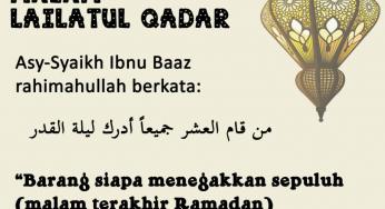 TIPS MENDAPATKAN MALAM LAILATUL QADAR