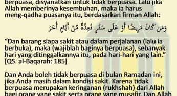 UNTUK ORANG YANG TIDAK MAMPU MENG-QADHA PUASA