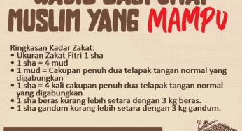 ZAKAT FITRI TIGA KILOGRAM BERAS