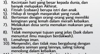FUTUR PENYEBAB MALAS BERIBADAH