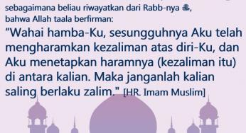 JANGAN BERBUAT ZALIM