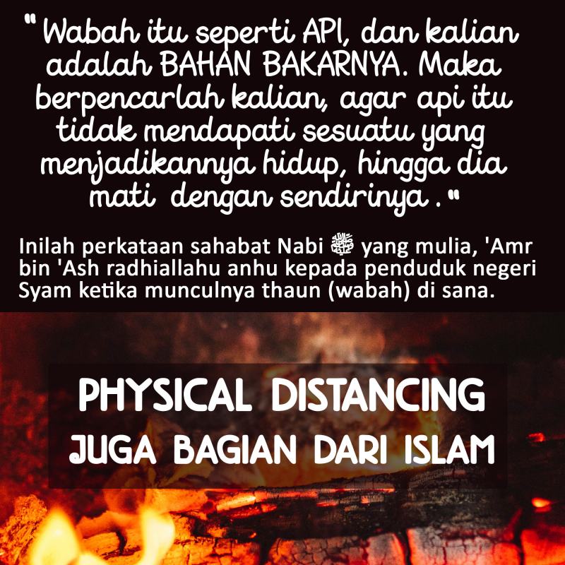 PHYSICAL DISTANCING JUGA BAGIAN DARI ISLAM