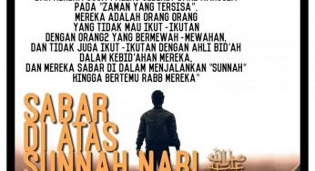 SABAR DI ATAS SUNNAH NABI