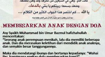 MEMBESARKAN ANAK DENGAN DOA