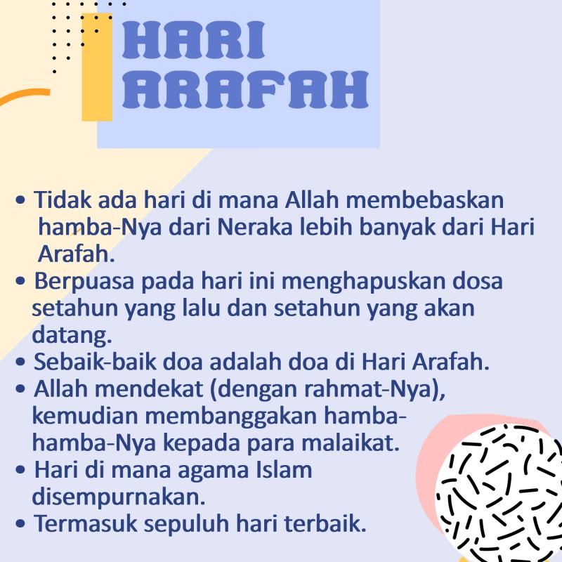 ADA APA DI HARI ARAFAH 