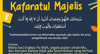 FAIDAH DOA KAFARATUL MAJELIS