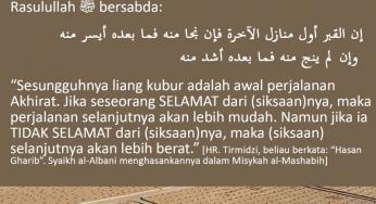 LIANG KUBUR AWAL PERJALANAN KITA DI AKHIRAT