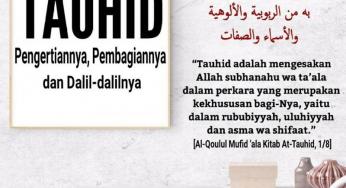 TAUHID, PENGERTIAN, PEMBAGIAN, DAN DALIL-DALILNYA