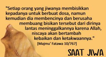 SAAT JIWA MEMBISIKKAN KEMAKSIATAN