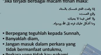 TIPS SELAMAT DARI FITNAH