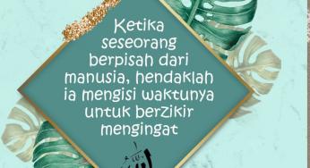 KETIKA BERPISAH DARI MANUSIA LAINNYA