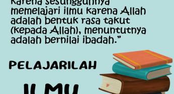 KEUTAMAAN BELAJAR ILMU AGAMA