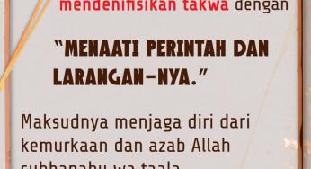 DI ANTARA PENGERTIAN TAKWA
