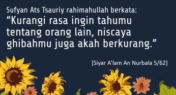 BILA GHIBAHMU INGIN BERKURANG
